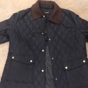 Womens XL Lauren Ralph Lauren navy Riding Jacket